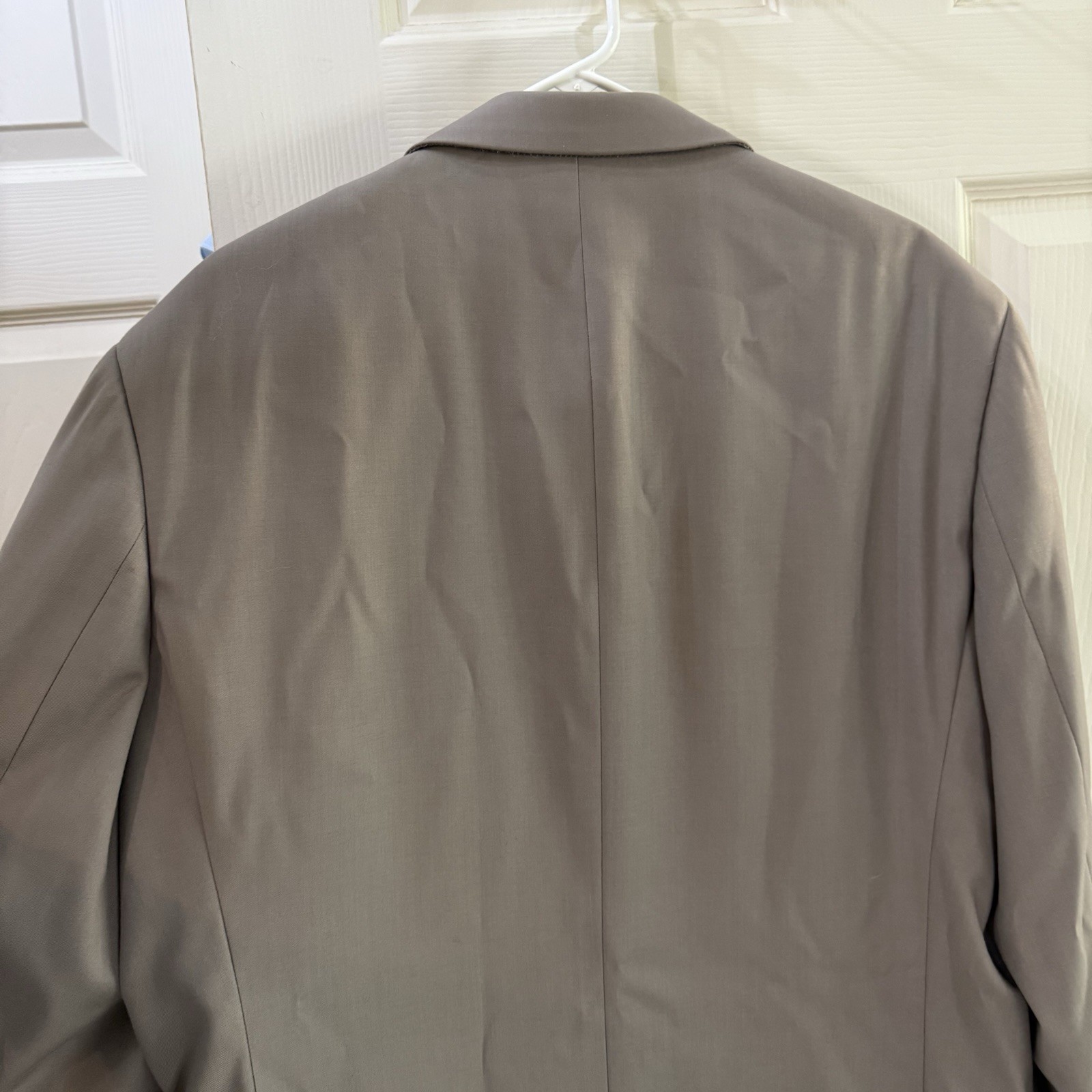 Lineage Milan New York 3 Button Beige Jacket Mens Superior 150’s Business