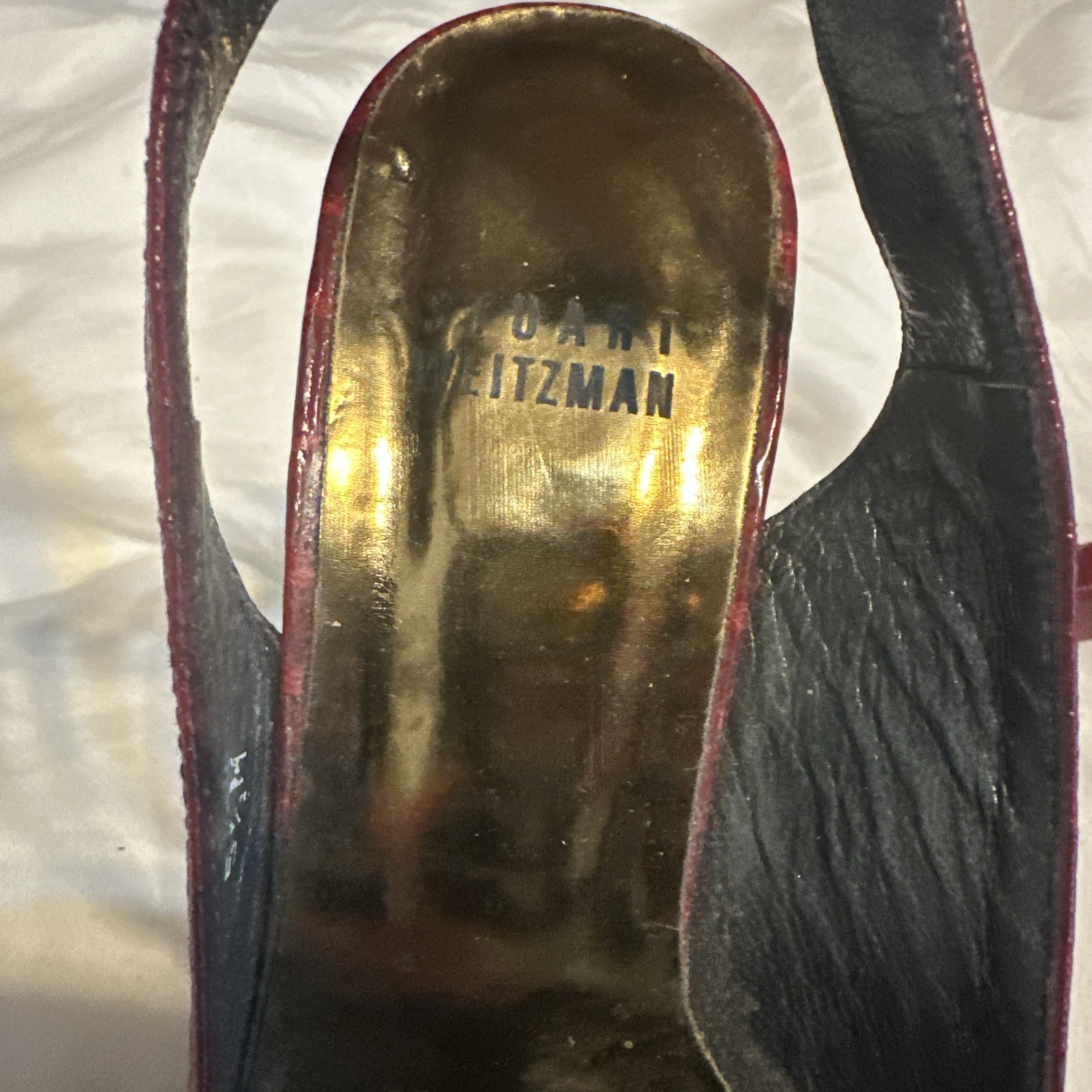 Stuart Weitzman Sky High Size 5.5 BURGANDY Platform ORIGINAL PRICE $355