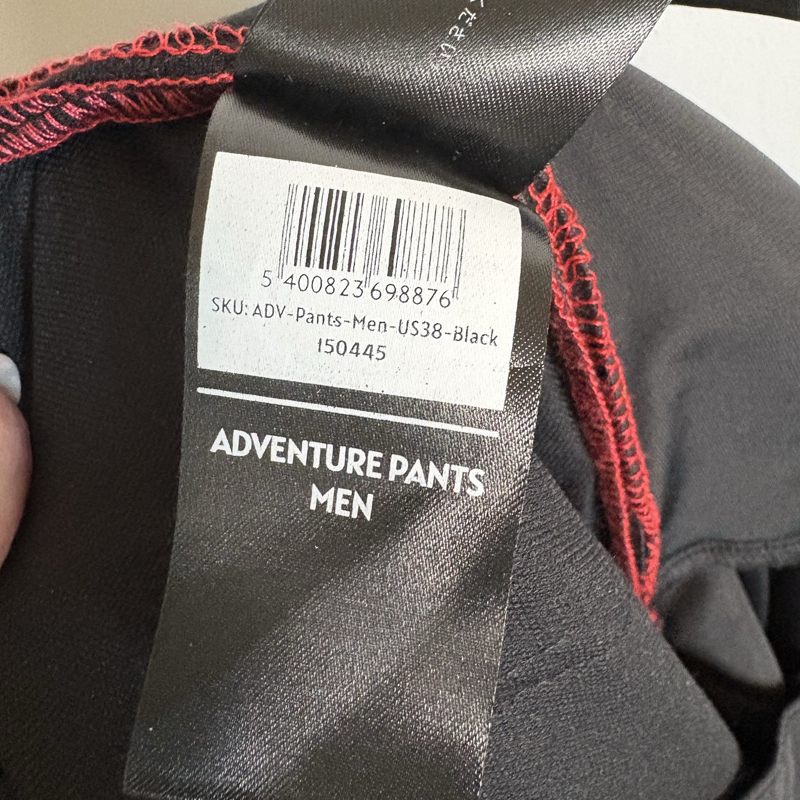 Apricoat Black Polyamide Elasthane Stretch Pants Straight Size 38 Adventure