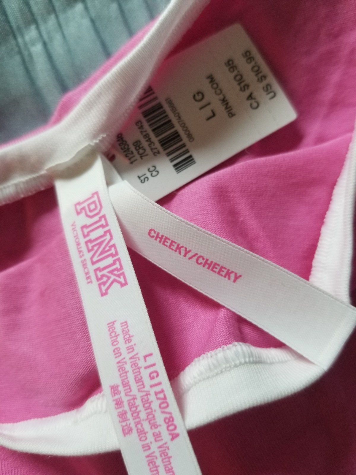 Pink Cheeky Panty Victoria’s Secret Large NWT