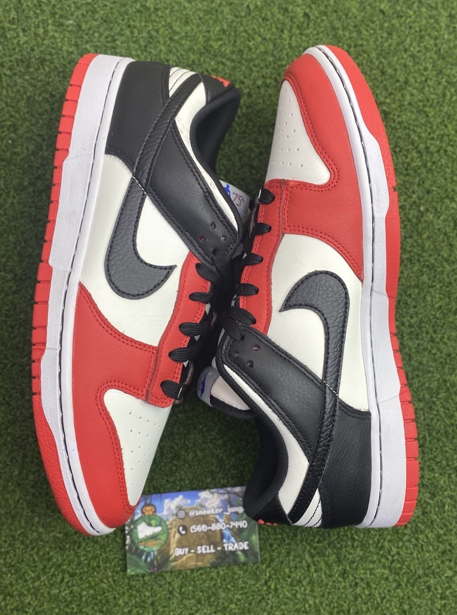 Size 10 – Nike Dunk Low Retro EMB 75th Anniversary Chicago Bulls DD3363-100