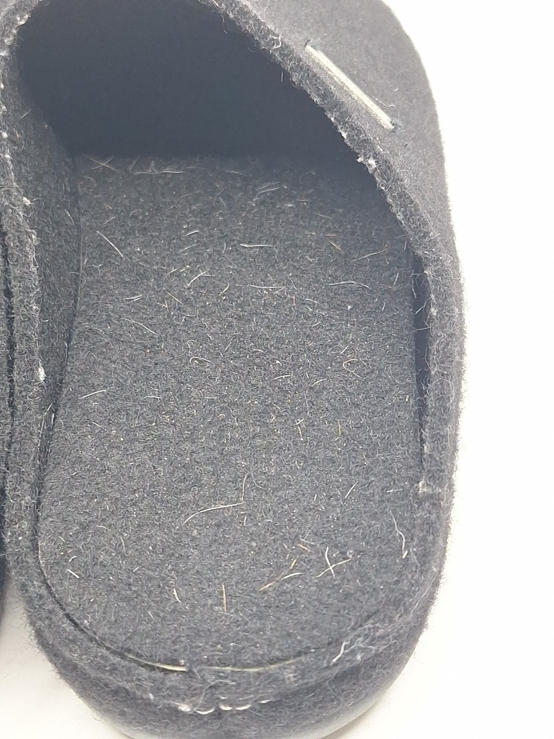 Shepherd Rubber Sole Wool House Shoes Slippers Black Size 43 Made In Spain
