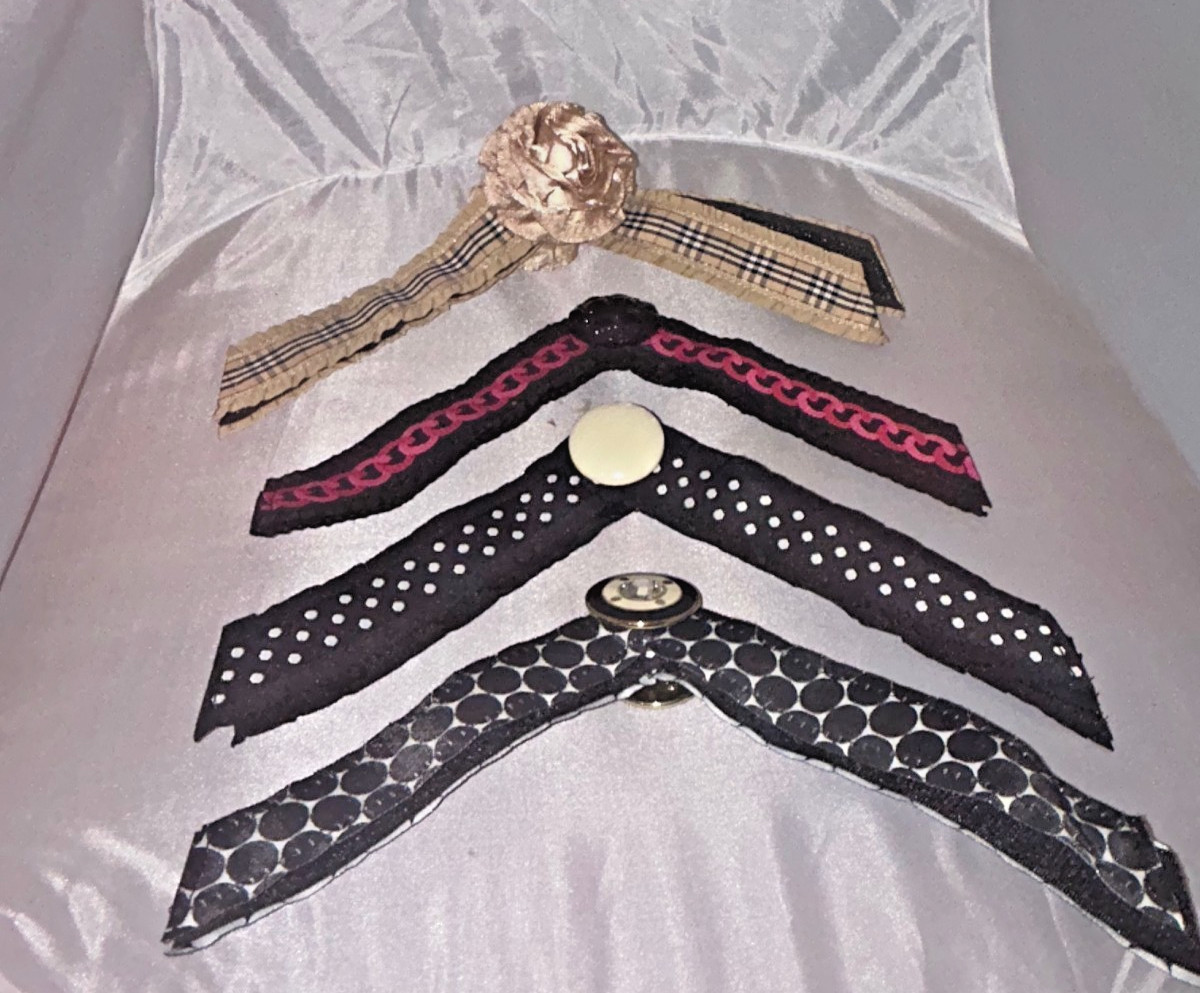 Lot of 4 Lindsay Phillips Interchangeable Switchflop Straps Size Large 9 10