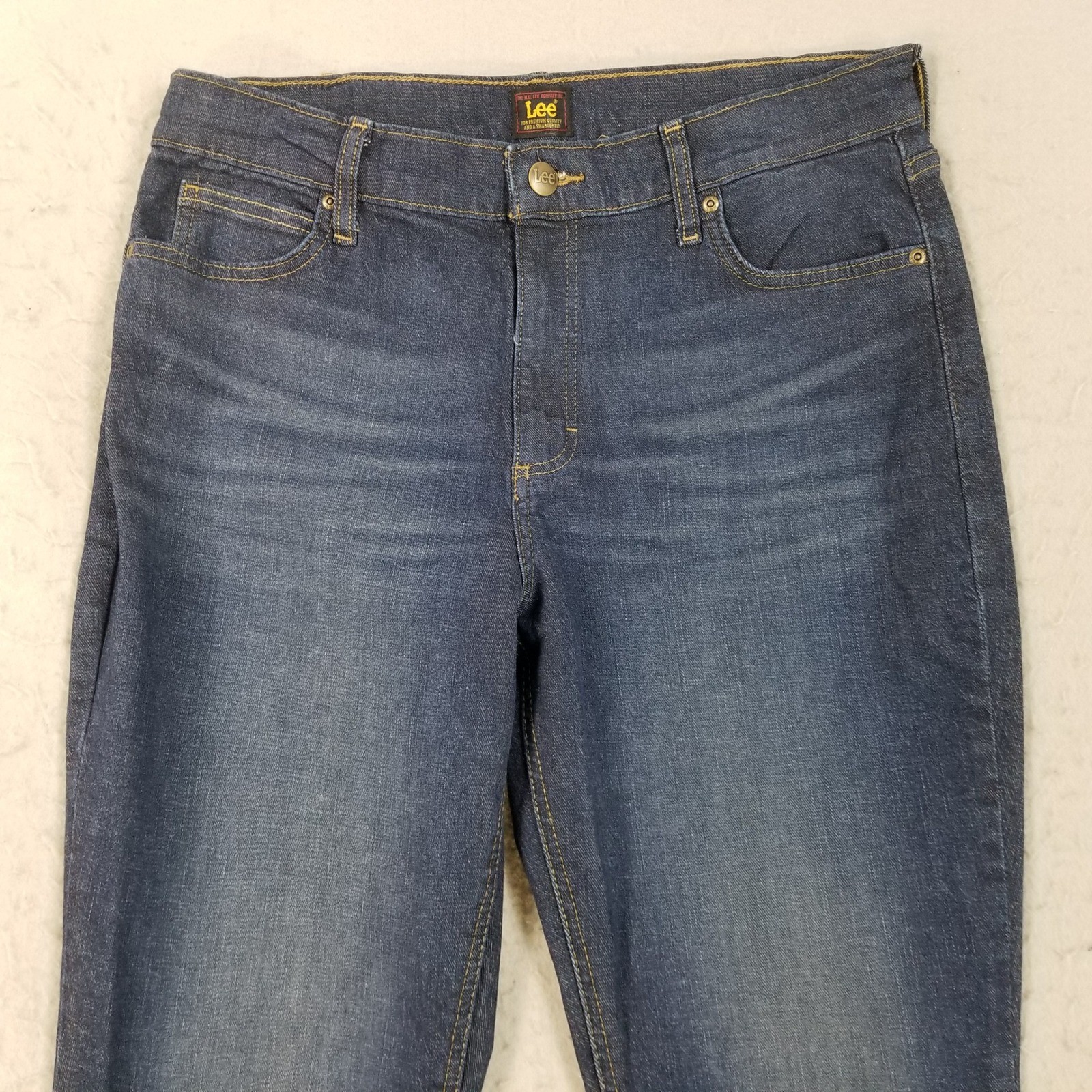 Lee Jeans Women 14M Blue Flare Leg Denim Smarter Fit 112339762 Bell Bottom
