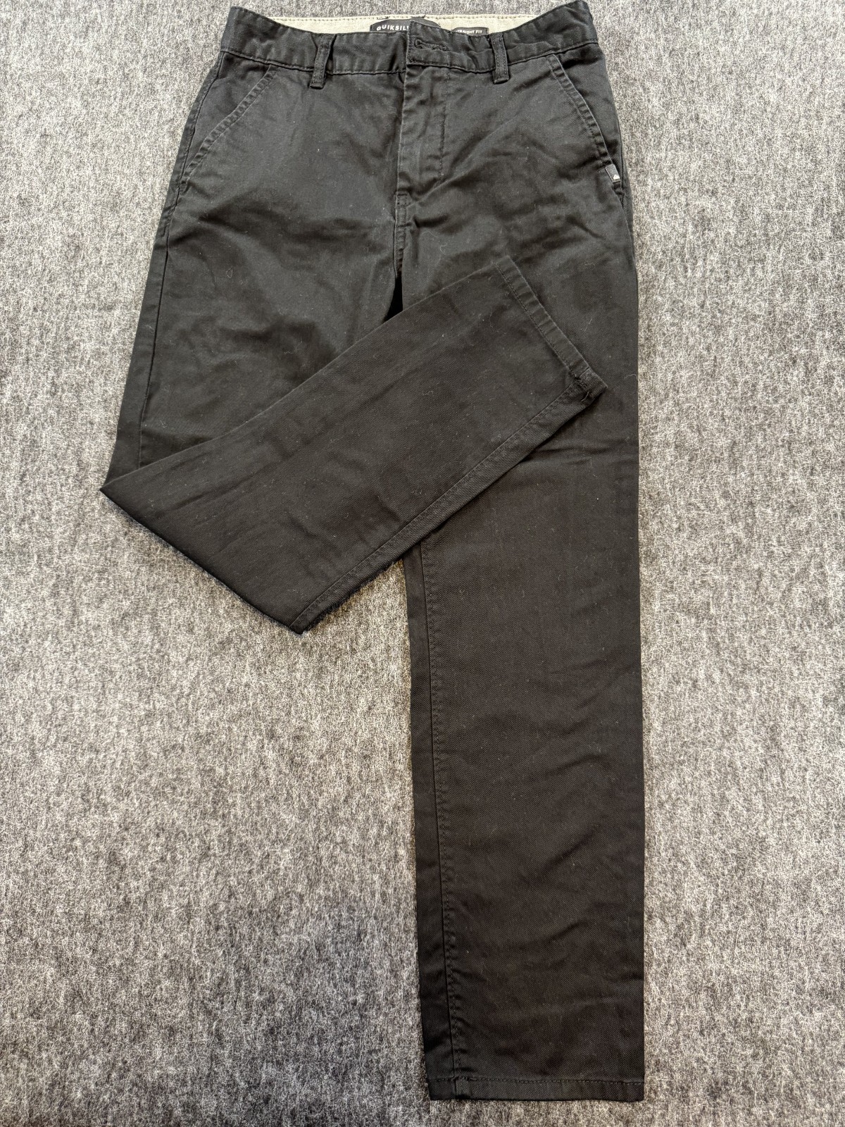 Quicksilver Men’s Black Pants Size 26 Straight Fit
