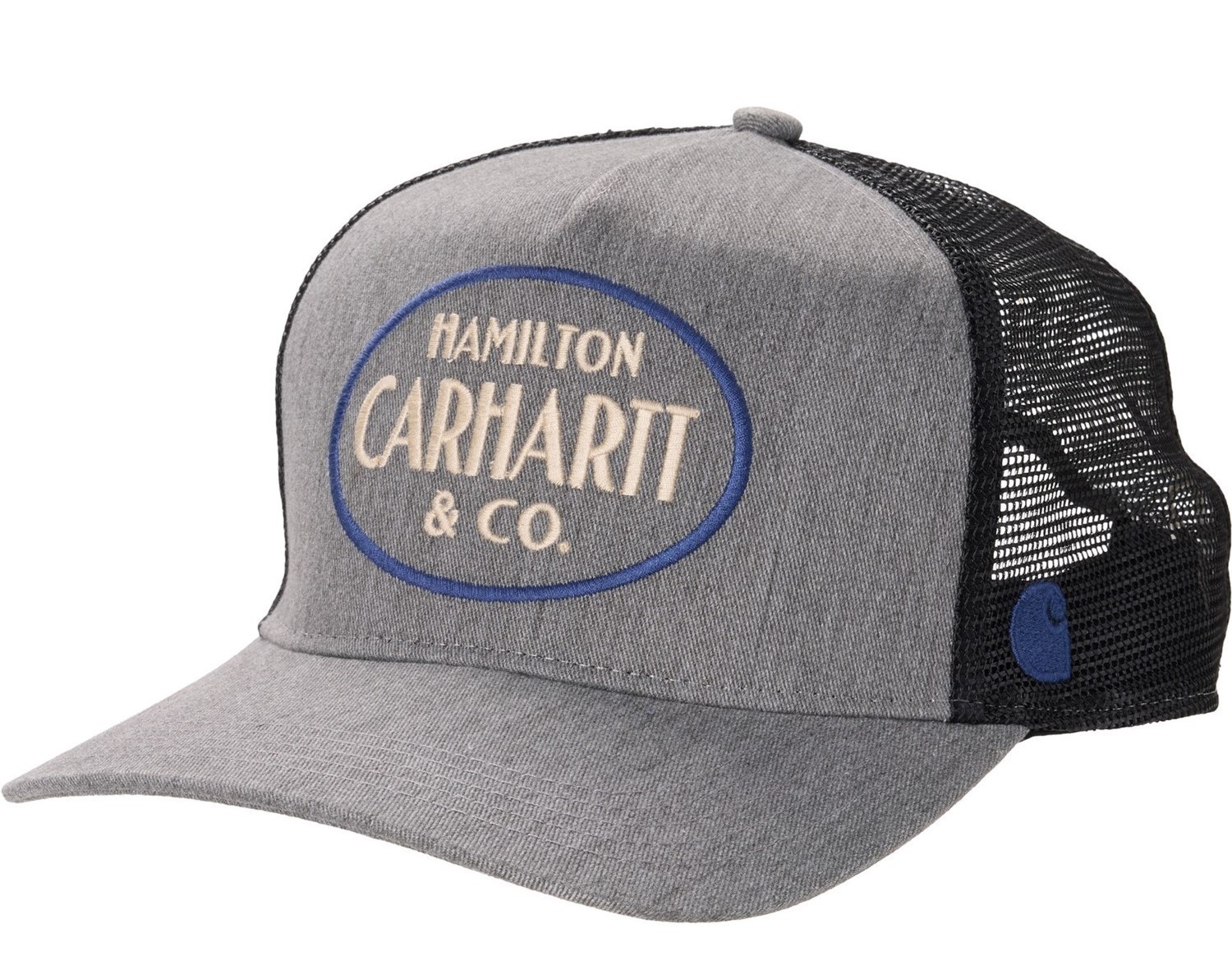 *SALE* Carhartt Canvas HAMILTON Twill Trucker Mesh Back Hat Gray Black