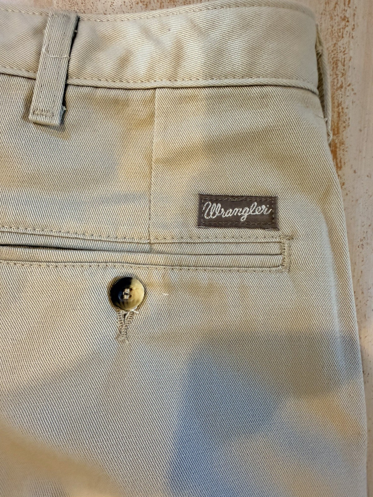 Wrangler Riata Tan Pleated Pants Mens Size 40×32 Tan Country Cowboy Western
