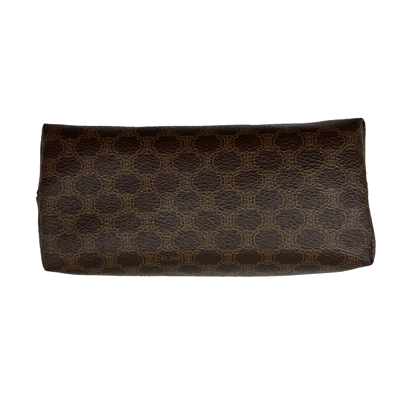 CELINE Macadam Cosmetic pouch leather PVC