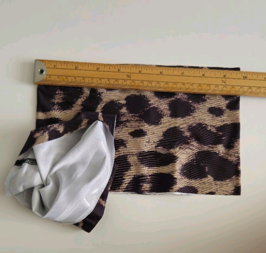 1 Pairs Leopard Satin Anti Chafing Thigh Bands Womens 2XL None Slip T087