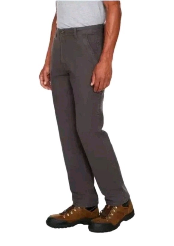 NWT Legendary Outfitters Men’s GRAY Stretch Canvas Pant 38×32