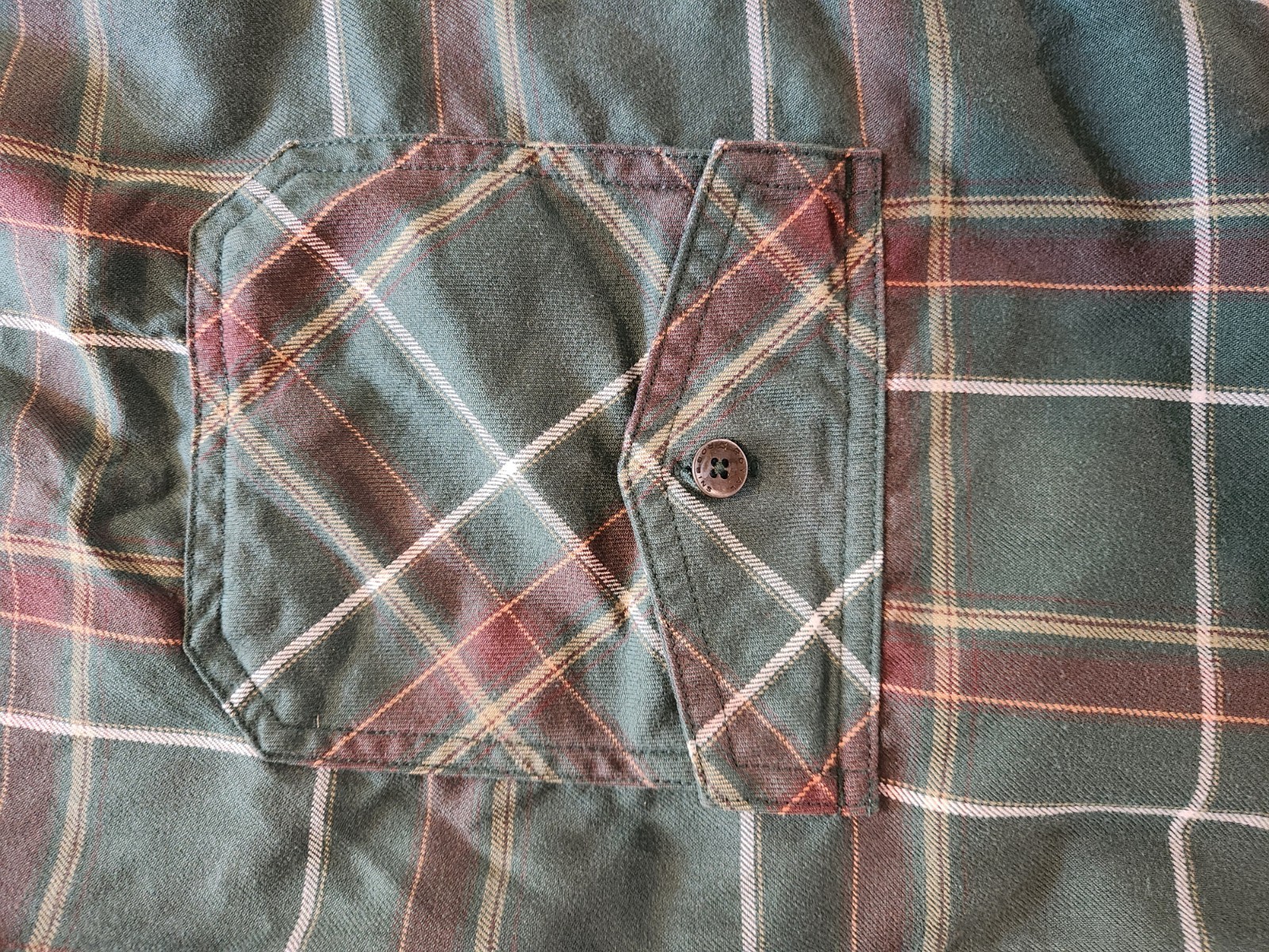 Royal Robbins Men’s XL Nylon Polyester Blend Green Plaid Flannel Shirt Outdoor