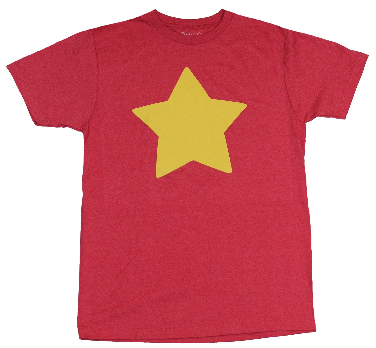 Steven Universe Adult New T-Shirt – Gold Star Red Costume Front Pic