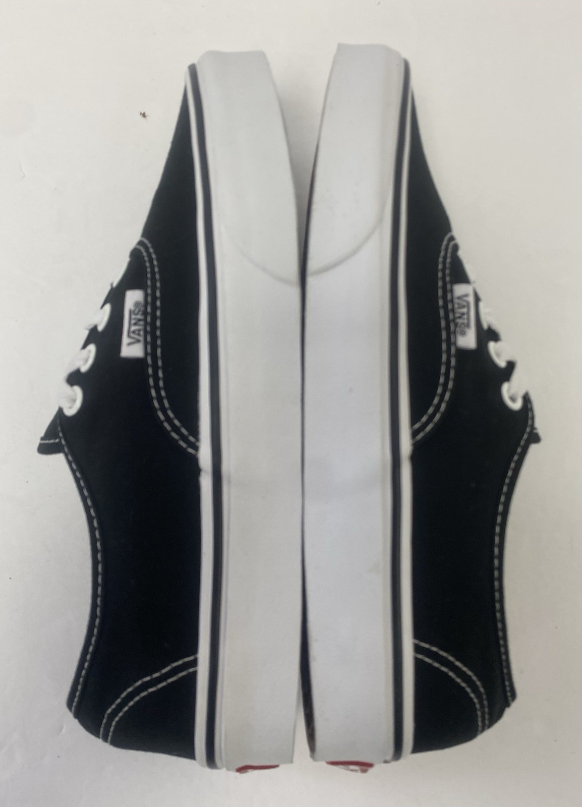 VANS M 6 – W 7.5 Classic Authentic Skate Shoes OG Black White Excellent A++!
