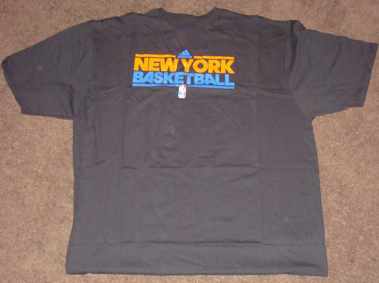 NBA Knicks Adidas Black Short Sleeve T Shirt XL