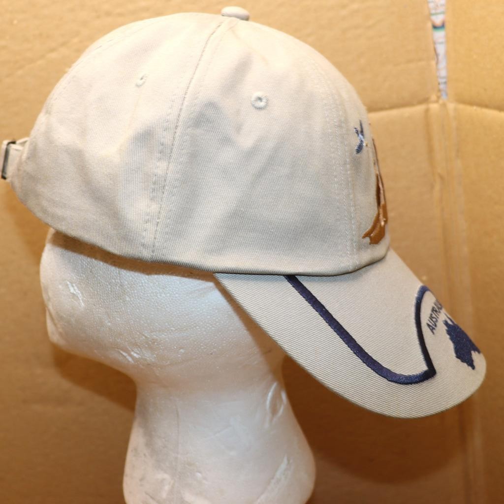 Vintage Royal Australia Map Kangaroo Koala Bear Tan Baseball Cap Hat GN#26
