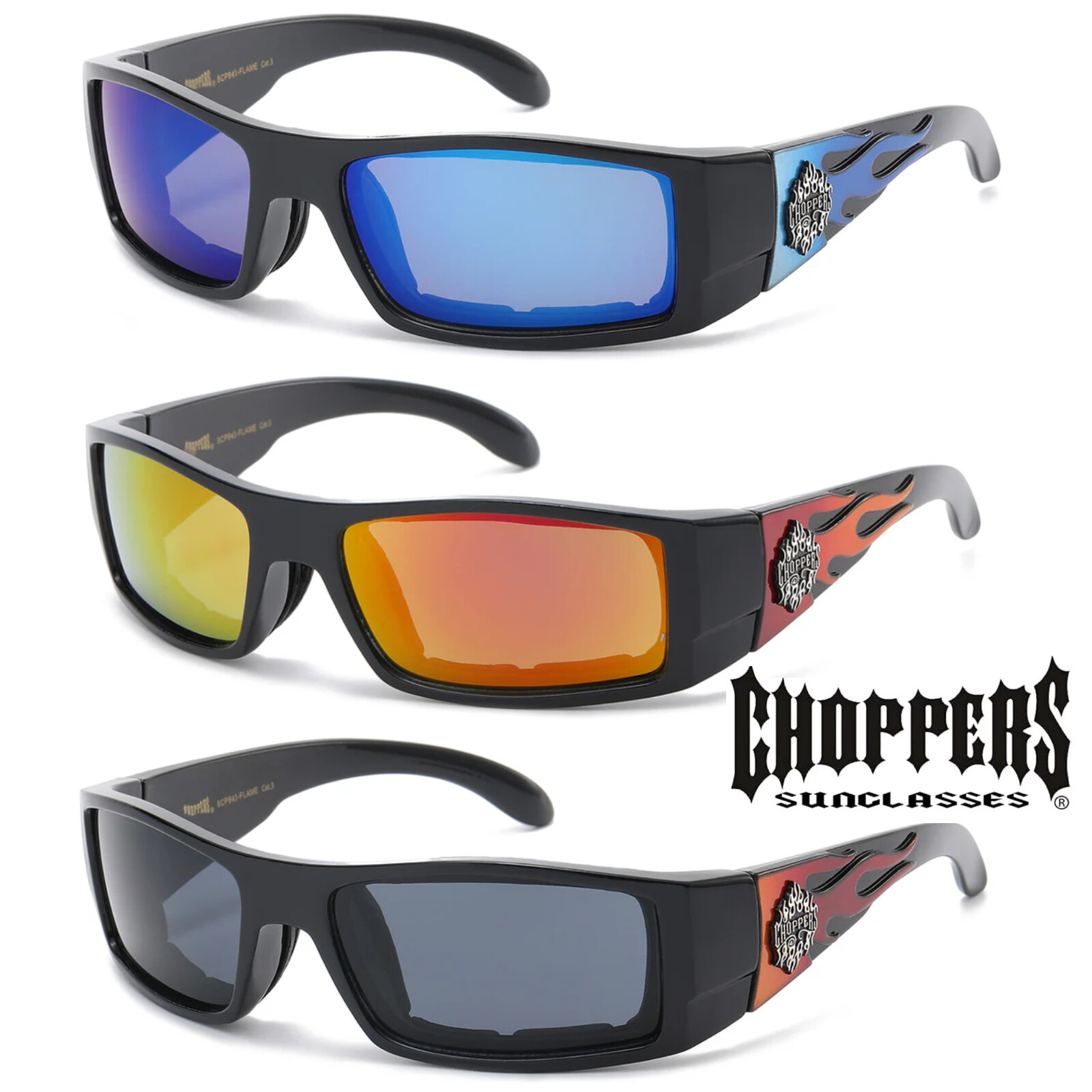 Biker Choppers Men Women Padded Foam Wind Resitant Motorcycle Riding Sunglasses