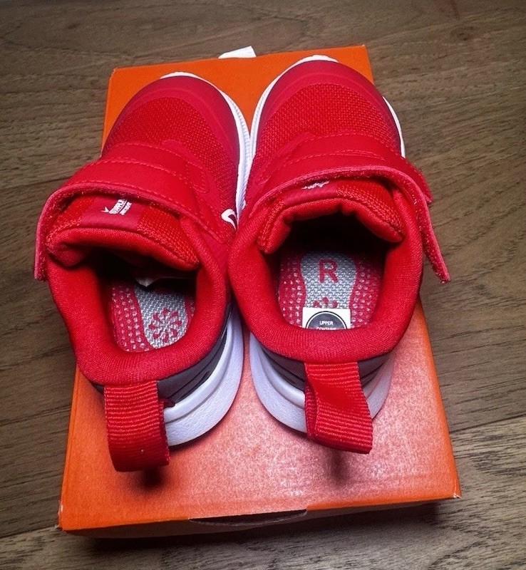 Nike Star Runner 3 TDV Baby Toddler Shoes University Red Grey Size 5c DA2778-607