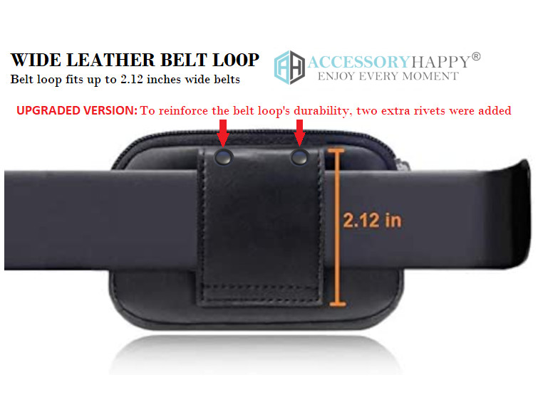 RFID Belt Loop Wallets for Men – Minimalist Genuine Leather Money Carrier Clip