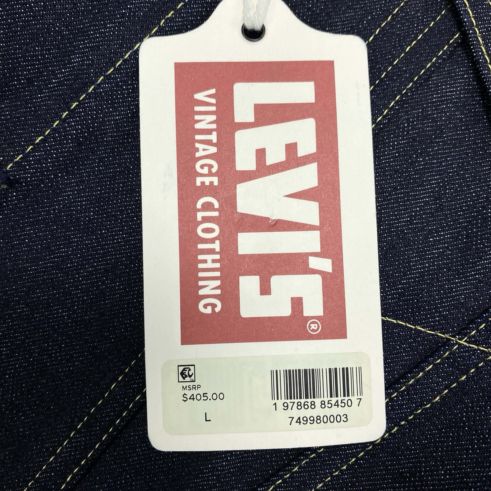 Levi’s Vintage Clothing 1961 557 Trucker Jacket Size L Made in Japan LVC
