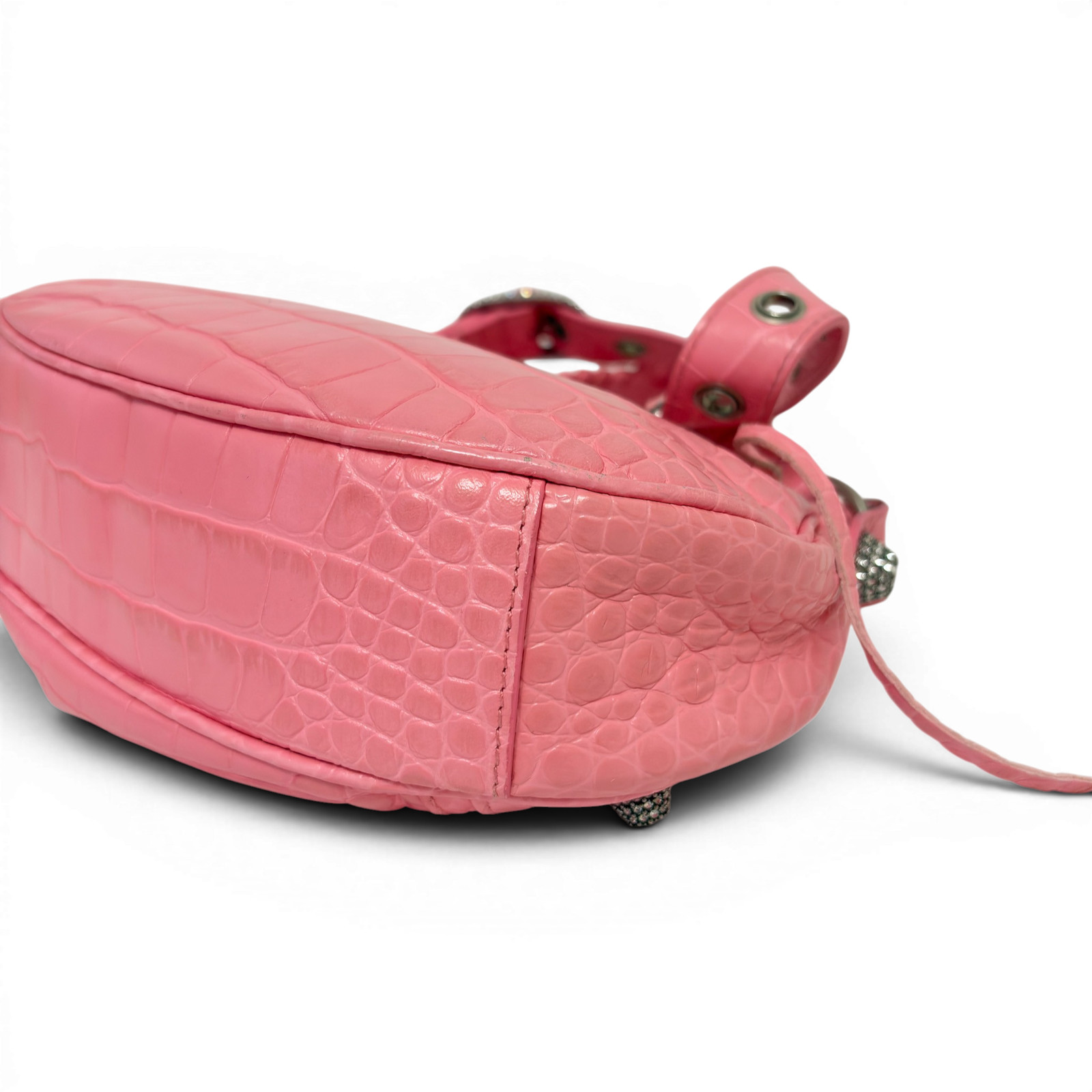 BALENCIAGA Le Cagole Shoulder Bag XS Linestone Pink