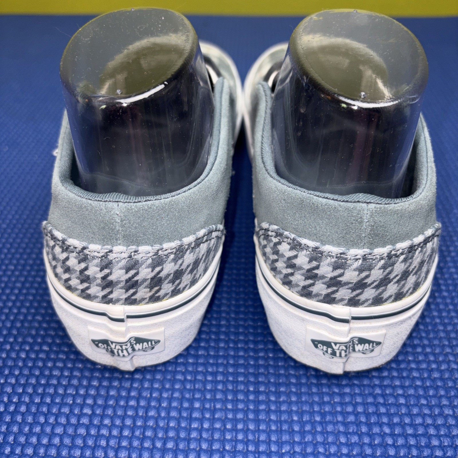 Vans Asher Green Plaid Flannel Slip-on Skate Shoe Women’s SIze 8/38.5