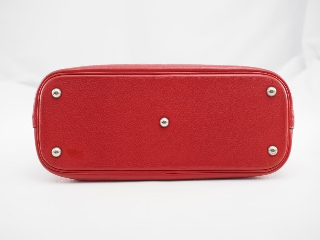 HERMES Bolide 31 Red Rouge Vif Hand Bag W 32cm x H 24cm x D 13cm Ladies