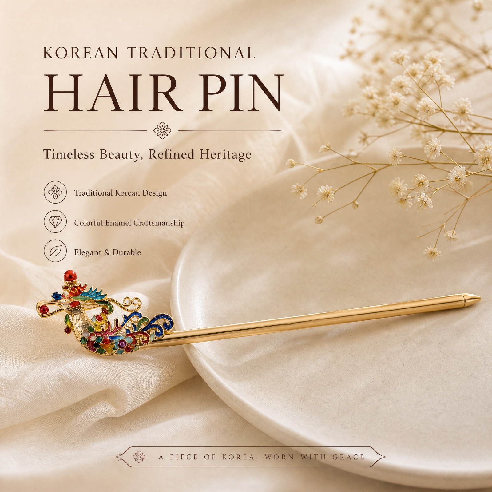 Korean Traditional Hairpin Binyeo/