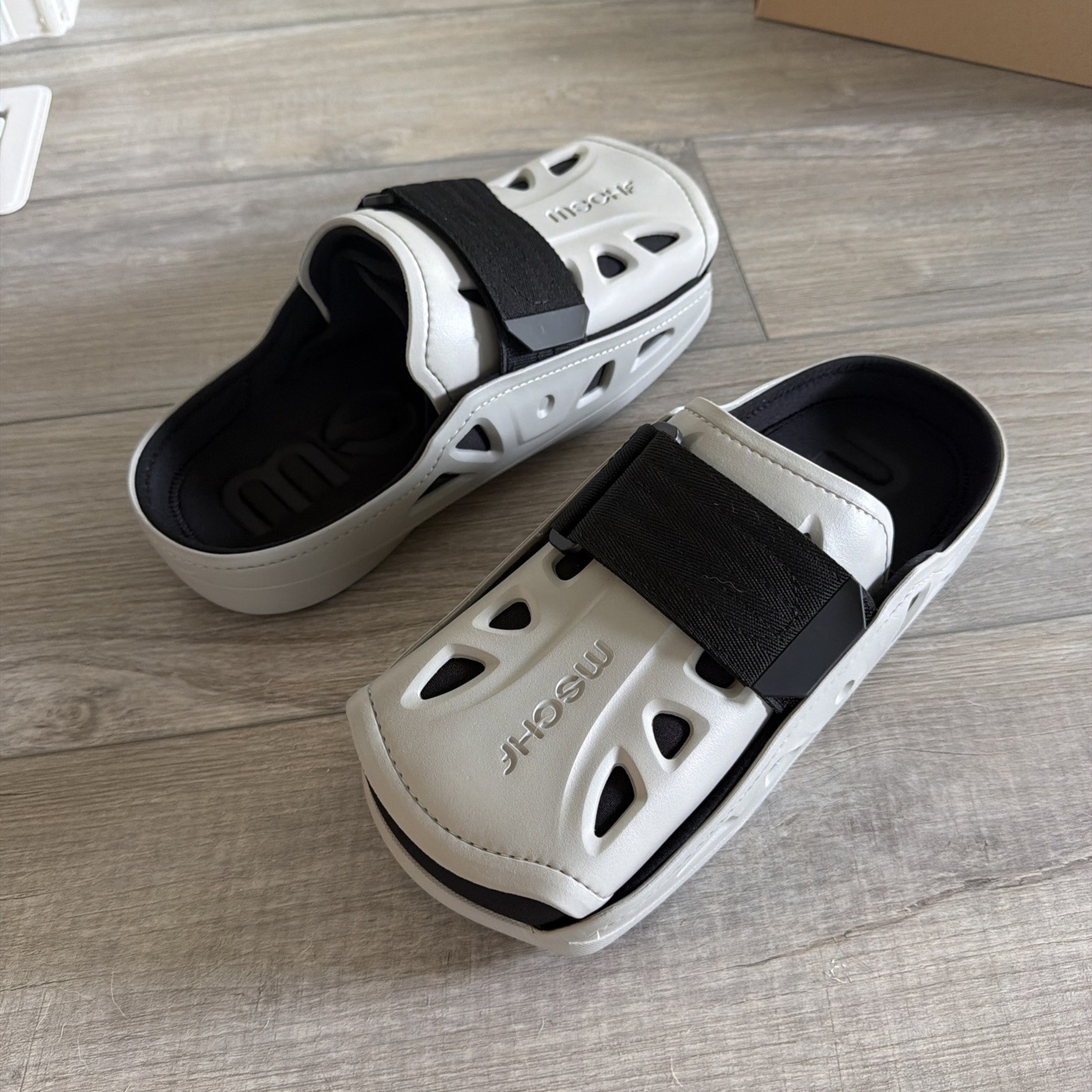 LIMITED EDITION MSCHF Mens AC2 Air Cast Slides Gray Blue – Size 12