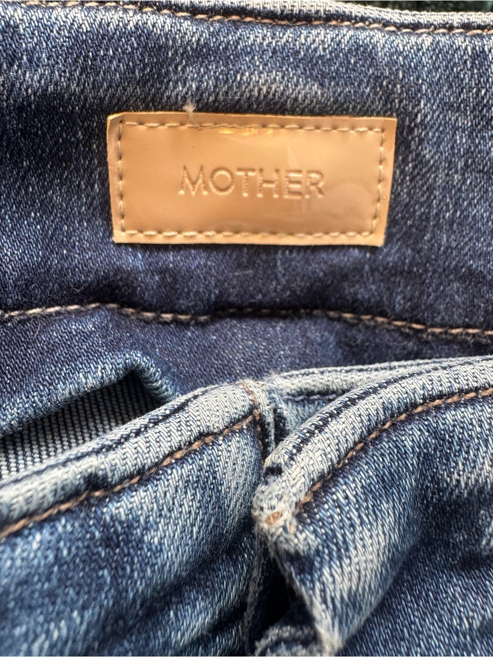 Mother Denim Cinch Greaser Ankle in Dark and Stormy Night