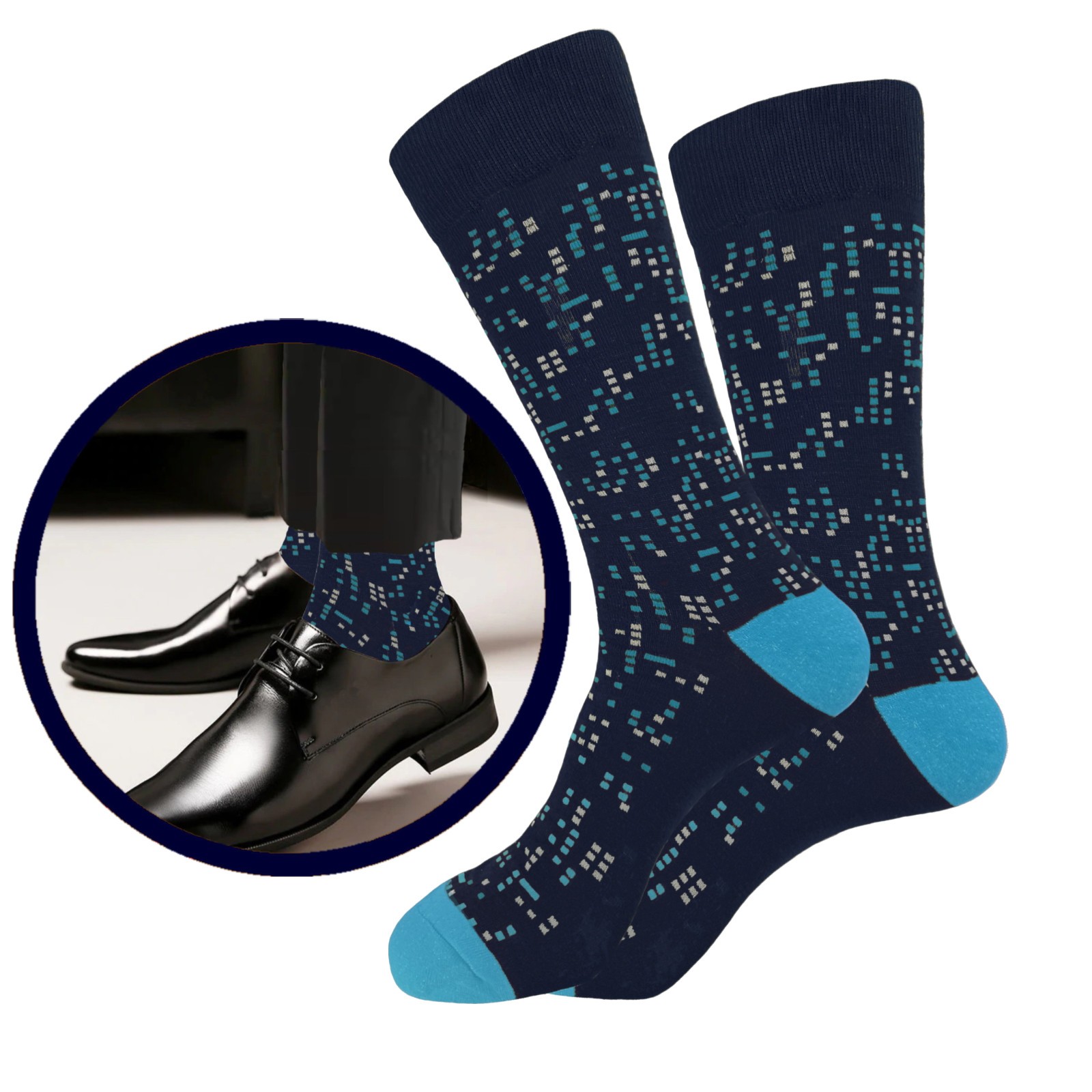 12-6 Pair MULTI DESIGN First quality Multi color Men’s COTTON Dress Socks 10-13