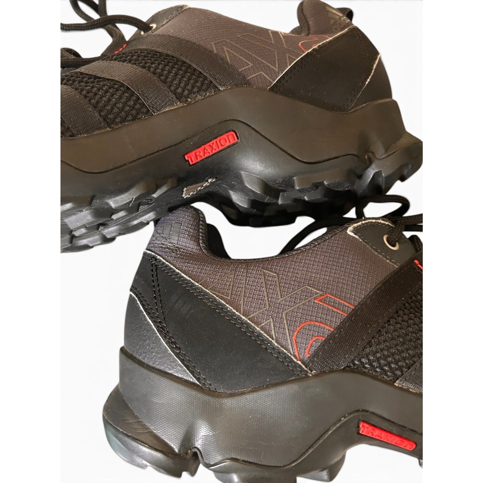 adidas AX2 Traxion Trail Hiking Shoes Men’s US 10 Black Red ART D67192