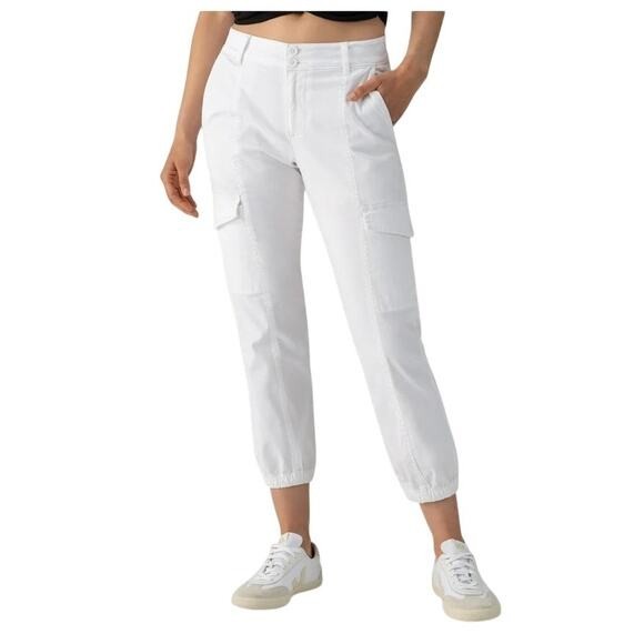 Sanctuary Women’s Rebel Cargo Pants in Brilliant White