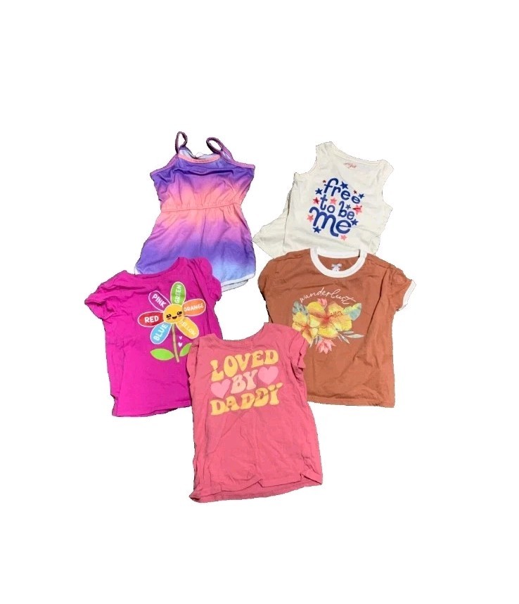 EUC Huge Lot Girls Clothes 15 Pieces Tops And Shorts SUMMER Size 12-14