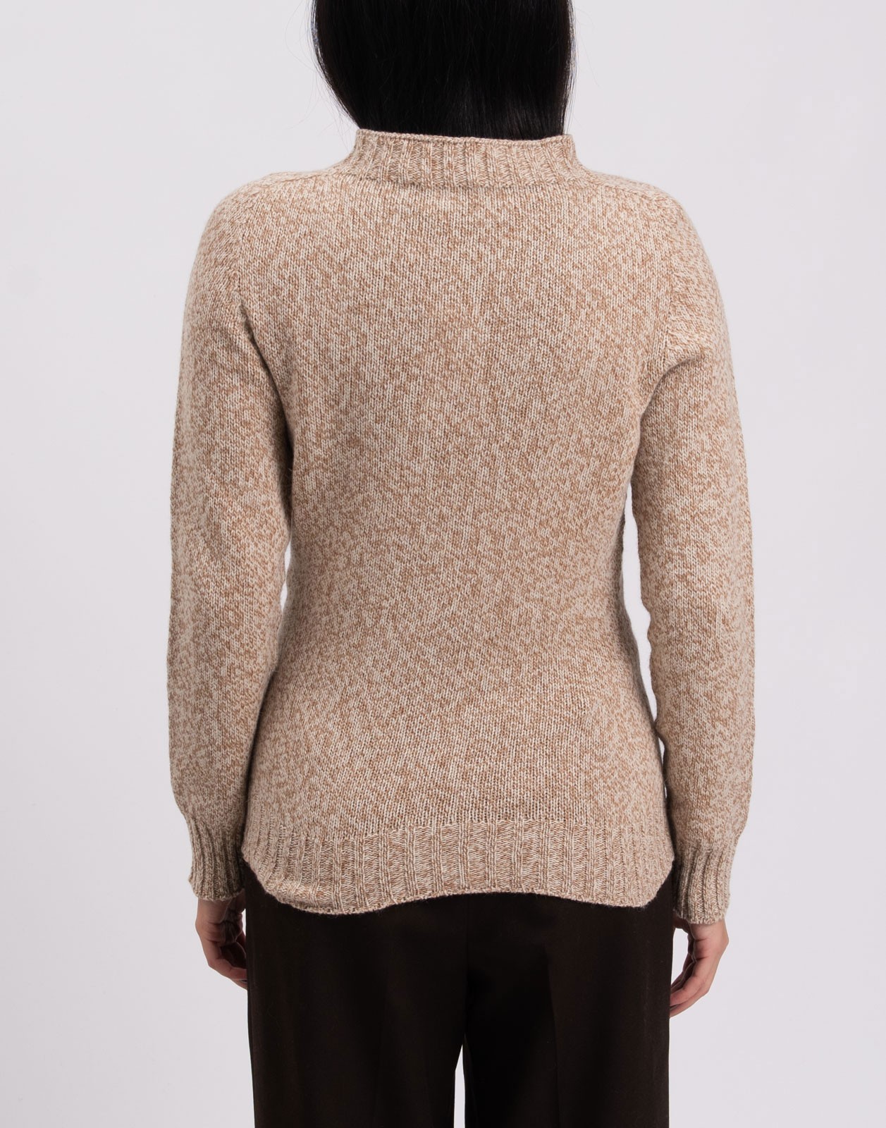 NWT $680 PIANURASTUDIO Cashmere Angora Wool Blend Sweater M Made in Italy Beige