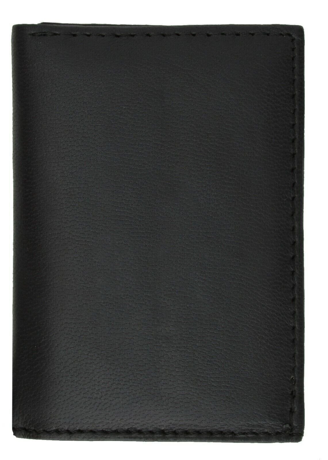 Men’s Mini Slim Thin Bifold Genuine Leather ID Card Bill Holder Wallet