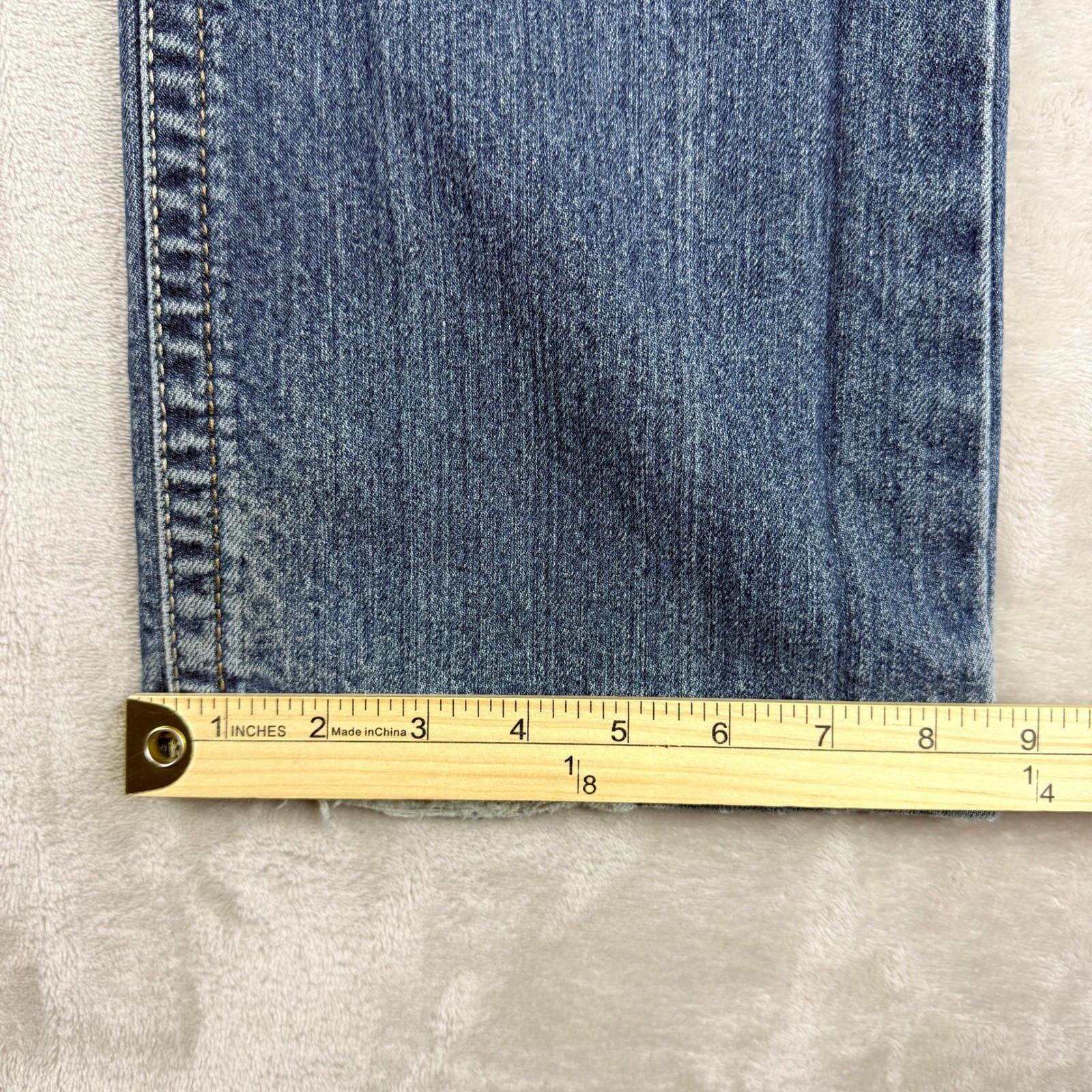 Ariat M4 Jeans Men 28×30 (29×29.75) Blue Rebar Low Rise Bootcut Western Distress