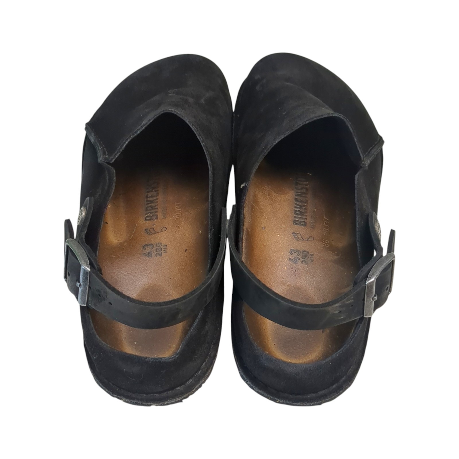 Birkenstock Lutry Premium Suede Black Men’s Clog Sandals EU 43/US 10 Regular