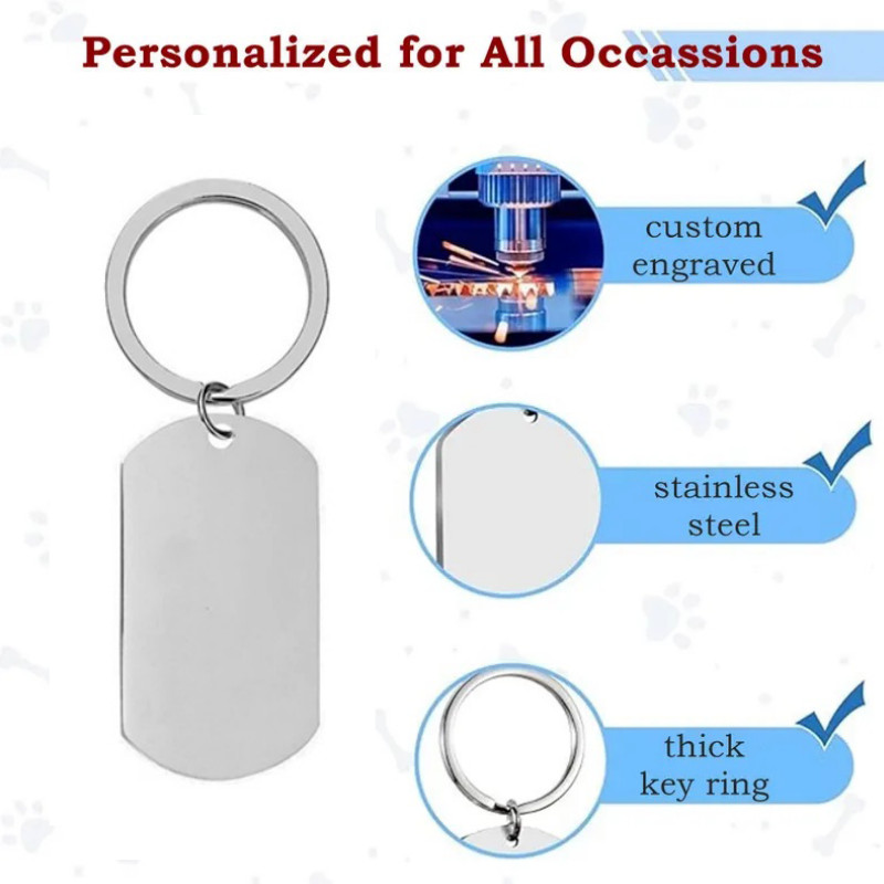 Multi-Functional Stainless Steel Dad Nutrition Fact Keychain Tag for Fathers Day