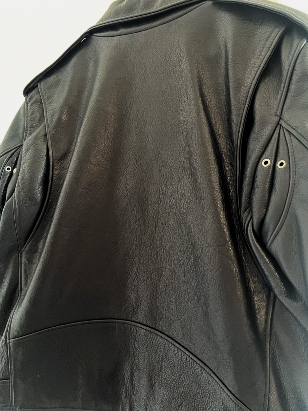 1998$ NEW Cropped John Elliott Leather Motto Jacket, Medium Size 2, Cow Leather