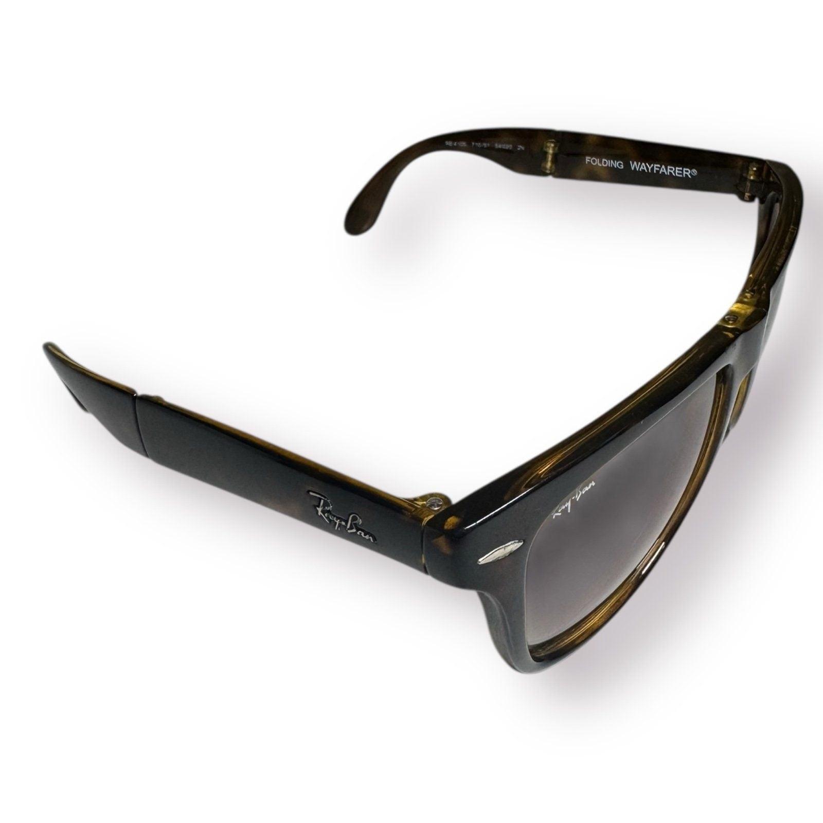 Ray-Ban RB4105 Wayfarer Folding Classic Sunglasses Polished Light Havana 710/51
