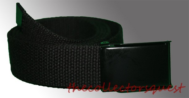 NEW 1.5″ inch WIDE FLIP TOP 50″ CANVAS MILITARY WEB GOLF BLACK BELT BUCKLE