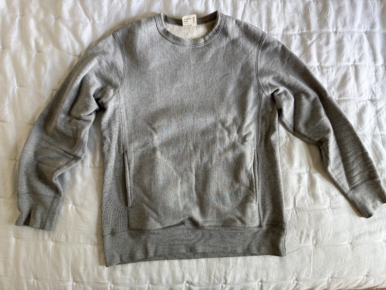 3sixteen Gray Heavyweight Sweatshirt Men M Made in Canada