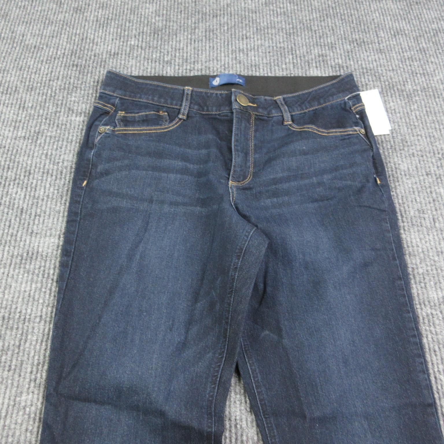 Democracy Jeans Womens 14P Blue Flared Mid Rise Ab’solution Stretch 33×29* NWT