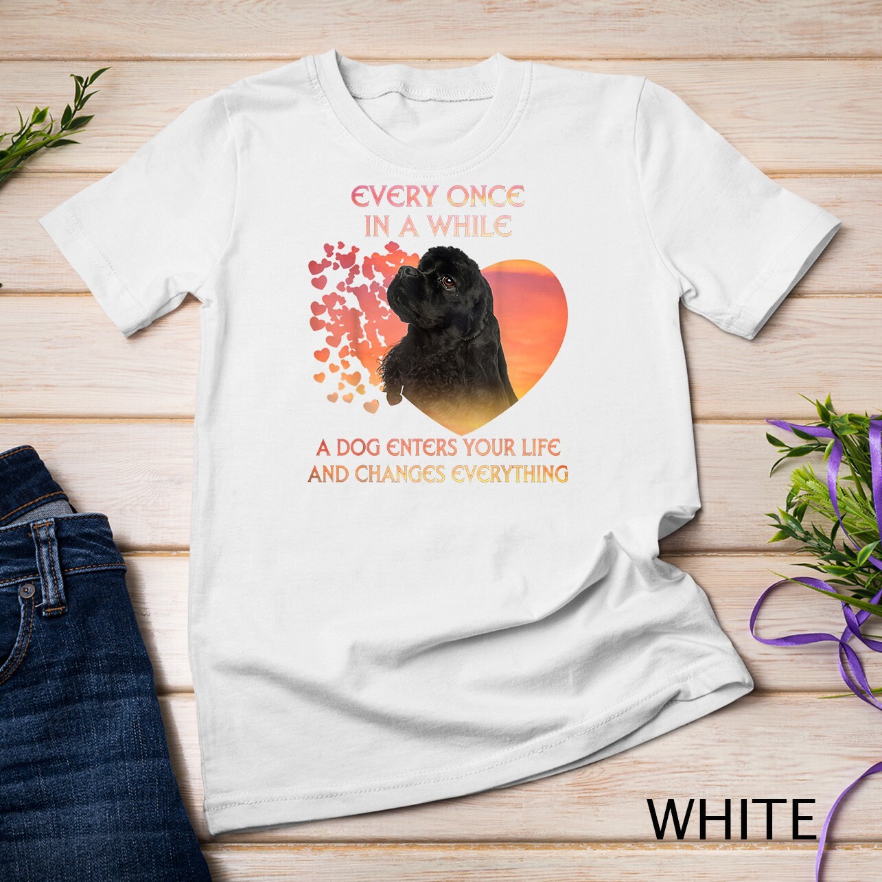 Every Once In A While American Cocker Spaniel T-Shirt Unisex T-shirt