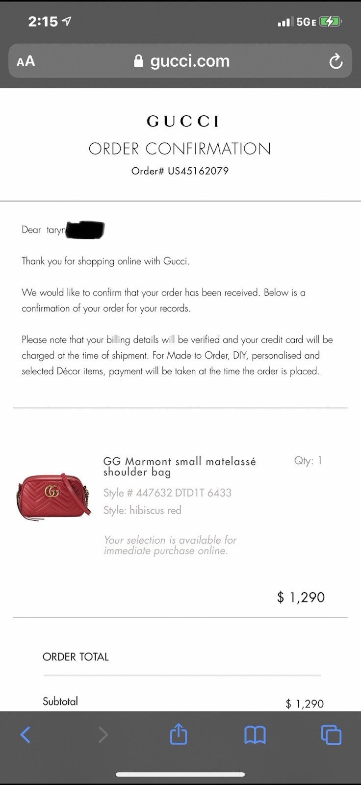 Gucci GG Marmont Red Matelasse Chevron Quilted Logo Zip Gold Chain Strap