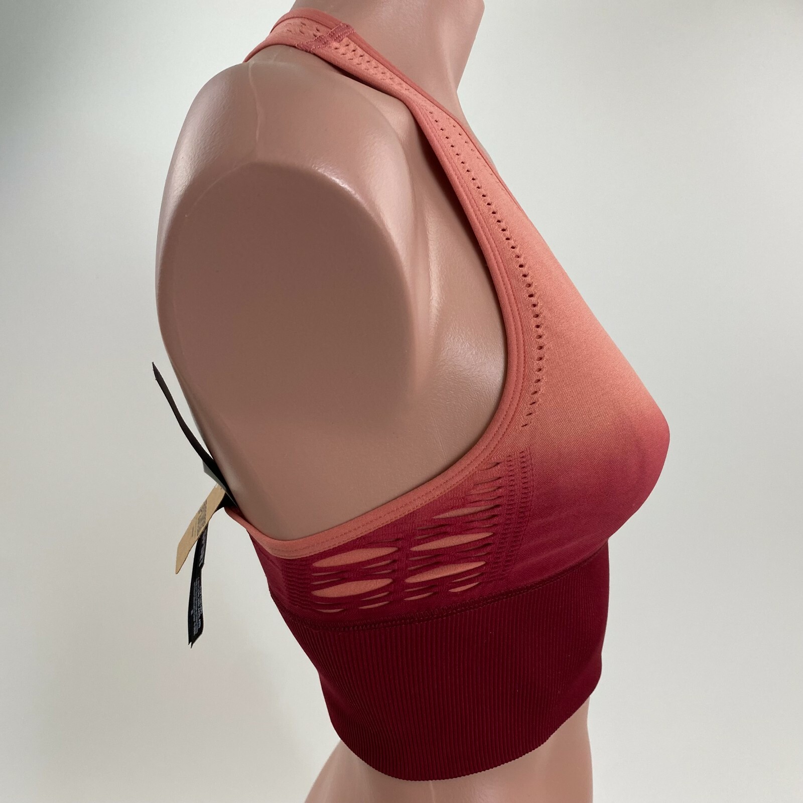 Victoria’s Secret PINK Seamless Lightly Lined Bralette Bra Orange Size L NWT