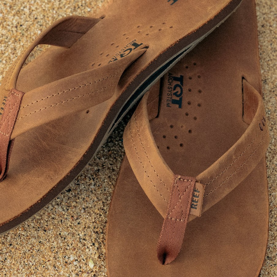 Reef Draftsmen Sandals – Men’s – 10 / Bronze Brown