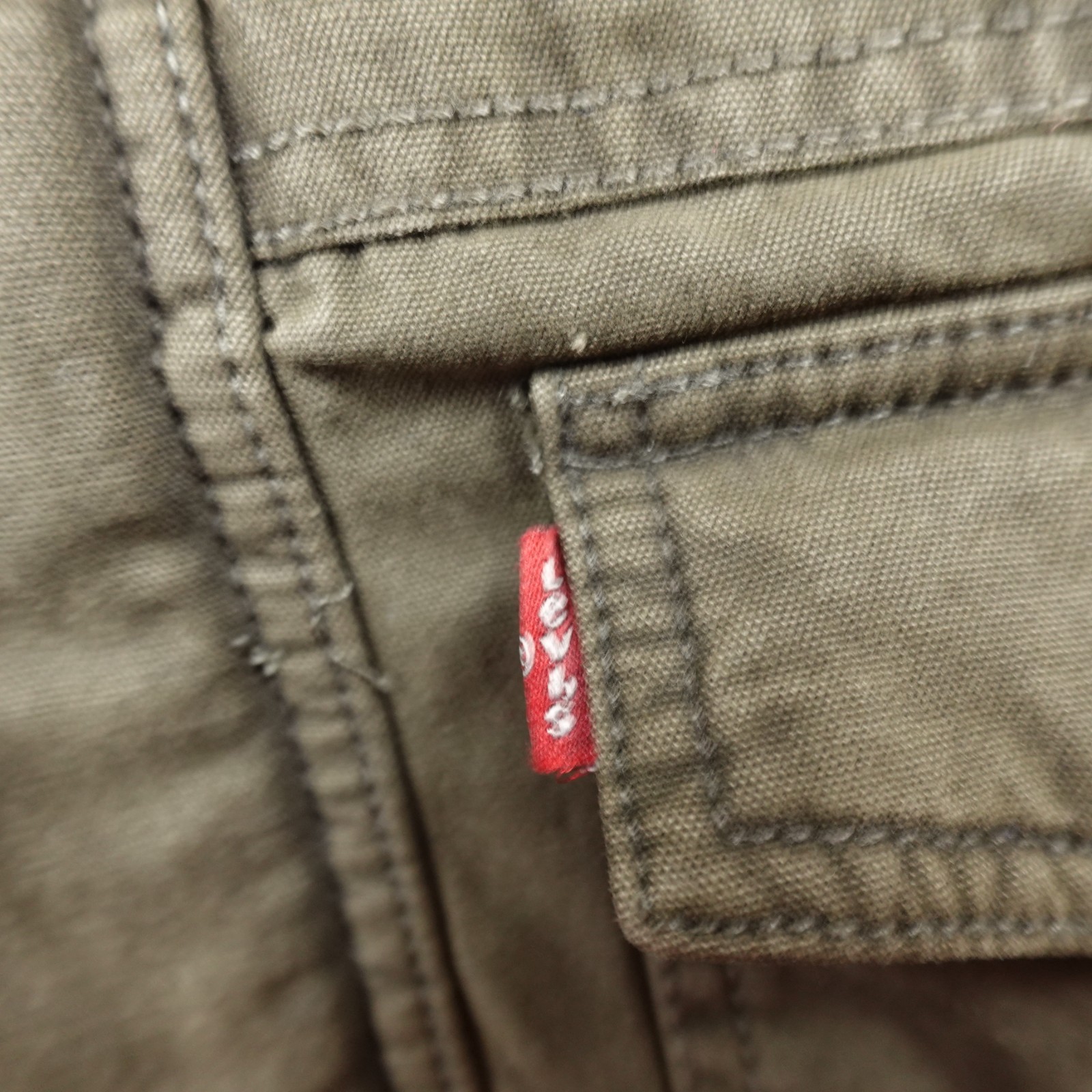 NEW Levis Jacket Mens XL Green Hooded Sherpa Lined Field Coat Utility Canvas