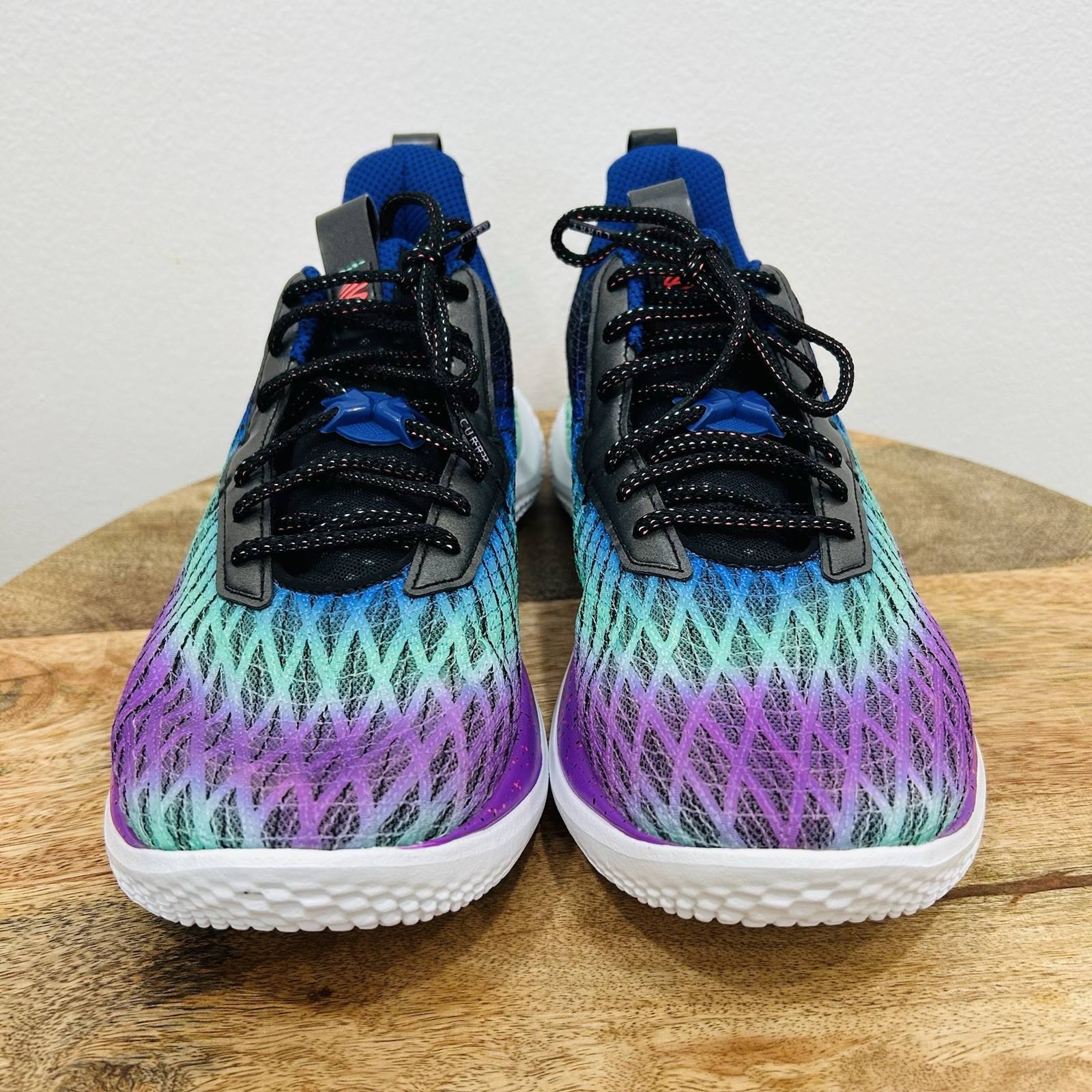 Under Armour UA Curry Flow 10 Low Northern Lights Purple Mens 14.5 3025621-500