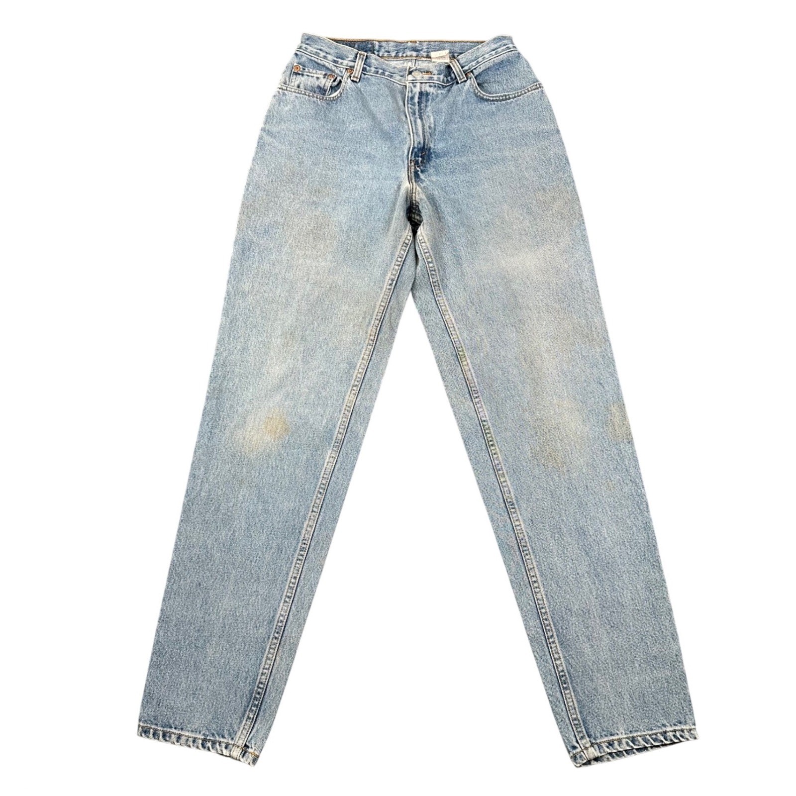 Vintage Levi’s 550 Jeans Womens 12 Reg Relaxed Fit Tapered Leg Light Wash 28×32